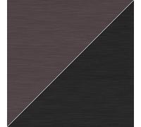 Splashwall Brown & Black Metallic Brushed Effect Aluminium Splashback, (H)800mm (W)600mm (T)4mm