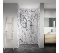 Splashwall Elite 3 Panel Mpc Wall Panel Kit (L)2420mm (W)1200mm - Marmo Migliore