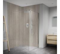 Splashwall Elite Composite Tongue & Groove Bathroom & Wet Room Decorative Panel (H)2420mm (W)1200mm - Matt Alpenina Turin Marble Effect