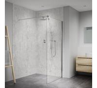Splashwall Elite Mpc Postformed Bathroom & Wet Room Panel (H)2420mm (W)1200mm - Matt Padova