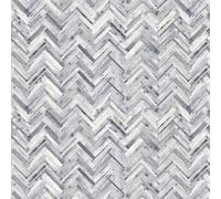 Splashwall Grey & White Herringbone Mdf Splashback, (H)600mm (W)2440mm (T)10mm