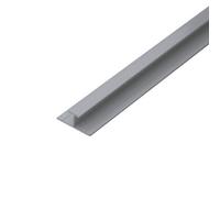 Splashwall H-Shaped Panel Straight Joint (L)2420mm - White