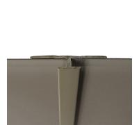 Splashwall H-Shaped Panel Straight Joint (L)2440mm (T)4mm - Hessian