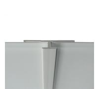 Splashwall H-Shaped Panel Straight Joint (L)2440mm (T)4mm - White