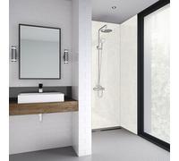 Splashwall Impressions 3 Panel Medite Exterior Grade Mdf Panel Kit (W)1200mm - White Reflex