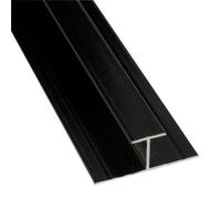 Splashwall Laminate H-Joint Panel Straight Joint (L)2420mm (T)11mm - Black