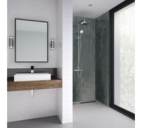 Splashwall Majestic High Pressure Laminate With Medite Core Panel (H)2420mm (W)1200mm - Grey Stone