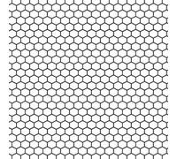 Splashwall Matt White Mosaic Acrylic Splashback, (H)600mm (W)2440mm (T)4mm