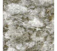 Splashwall Milas Grey Marble Effect Aluminium Splashback, (H)600mm (W)2440mm (T)4mm