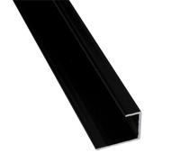 Splashwall Panel End Cap (L)2420mm - Black