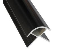 Splashwall Panel External Corner Joint (L)2420mm - Black