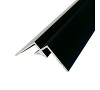 Splashwall Panel Internal Corner Joint (L)800mm (W)31mm (T)4mm - Matt Black