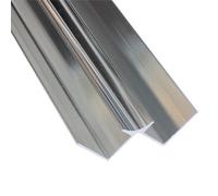 Splashwall Polished Panel Internal Corner Joint (L)2420mm - Silver Effect