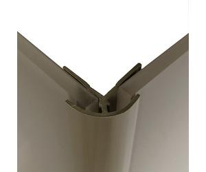 Splashwall Straight Panel External Corner Joint (L)2440mm (T)4mm - Hessian