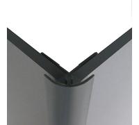 Splashwall Straight Panel External Corner Joint (L)2440mm (W)4mm (T)4mm - Gloss Chrome Effect