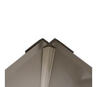 Splashwall Straight Panel Internal Corner Joint (L)2440mm (T)4mm - Hessian