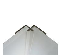 Splashwall Straight Panel Internal Corner Joint (L)2440mm (T)4mm - White