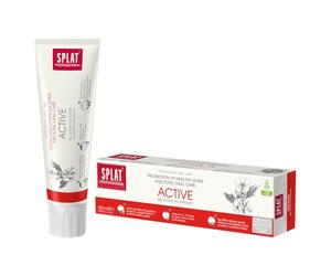 Splat Active Professional Range Toothpaste Promotion of Healthy Gums, Vitamins A,E Help Soft Oral Tissue, Sp, White System Gently whitens and Polishes Tooth Enamel. 100ml