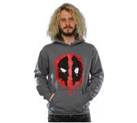 Splat Face Cotton Hoodie Deadpool Charcoal S