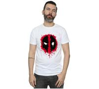 Splat Face Cotton T-Shirt Deadpool White S