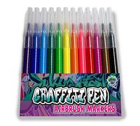 Splat Planet 12 Colour Washable Refill Pack For Graffiti Pen, Airbrush Pen For Kids - Painting and Colouring