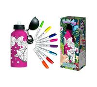 Splat Planet Decorate Your Own Water Bottle, Colour-in Your own Water Bottle. Gift for Kids, Water Bottles for Kids 600ml (Butterfly)
