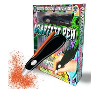 Splat Planet Graffiti Pen, Cordless Electric Airbrush Sprayer, Water Colour Spray Pen, Airbrush Marker Set 12 Colours, Washable Paint Pens Art