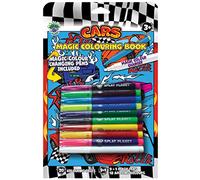 Splat Planet Magic Car colouring book with magic colour changing pens set - Magical art A4 size colouring book - Colour Changing Magic Colouring Pens Set (Car)