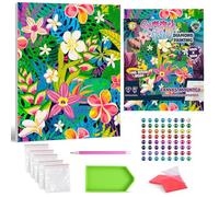 Splat Planet Summer Vibes Framed Diamond Painting Kit, Rhinestone, Framed Diamond Art, 5D Diamond Painting Kit, Home Wall Decoration,Arts and Crafts for Adults,Kids,30x40cms
