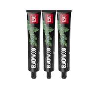 SPLAT Special Blackwood Toothpaste, Pack of 3 (3 x 75 ml) - Brightening Activated Carbon, Fresh Breath (Biosol), Juniper - Fluoride-free & Vegan