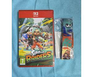 Splatoon Raiders With Official Lanyard - Nintendo Switch 2 Brand New