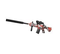 Splatter Ball Blaster Automatic, Gel-Blaster Full-auto and semi-auto with Goggles, Long Range Gel Ball Blaster Gun M416 for Shooting Team Games Outdoor Activities Ages 8+-Red