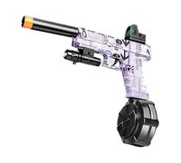 Splatter Ball Gun Automatic, Gel Ball Blaster Gun Full-auto and semi-auto with Goggles, Long Range Blowback Pistol for Shooting Team Games Outdoor Activities Ages 6+ (Violet)