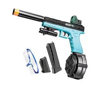 Splatter Ball Gun Automatic, Gel Ball Blaster Gun Full-auto and semi-auto with Goggles, Long Range Blowback Pistol for Shooting Team Games Outdoor Activities Ages 8+