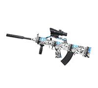 Splatter Gel Ball Blaster Gun Automatic, Full-auto and semi-auto with 20000+ Ammo and Goggles, Electric Long Range Toy Gun for Shooting Team Games Outdoor Activities Ages 12+-Blue