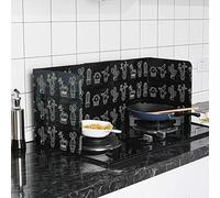 Splatter Guard for Cooking Oil Splash Guard Splatter Guard Folding Oil Splatter Shield Splash Proof Panels Gas Stove Shield for Kitchen (a)