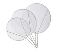 Splatter guard Frying Screen Grease Protector Stainless Steel Lid Silver finish