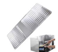 Splatter Guard - Grease Shield Foldable for Stove, Oil Baffle Tin Foil Stove, Eficient Cooking Splatter, STO/ve Oil Splash Guard, Splashbacks for Cookers, Kitchen, Wall Protection, Camping Use