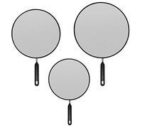Splatter Screen for Frying Pan,3Pcs Stainless Steel Grease Splatter Guard with Handle for Frying Pan - 19/25/29 cm
