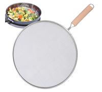 Splatter Screen - Heavy Duty, Fine Mesh Frying Pan Cover Kitchen Anti-Oil Splash Guard, Explsion-Proof Pot Lid, Universal Grease Shield for Skillet | Oil-Proof Cover