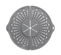 Splatter Screen - Silicone Frying Pan Cover | Heat Resistant Oil Splash Guard Foldable Grease Protector 35x35x0.6cm for Skillet Pot Stove Cooking Kitchen Home Apartment Camping Cookware