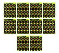 Splatter target paper pack of 10 sheets with strong bonding and 1 inch grid lines, bright fluorescent bursts to highlight shot placement, suitable for various firearms training (C)