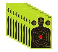 Splatter Targets, 10 Pieces 18" x 12" Reactive Paper and High Visibility Shot Marking Sheets, Practice Target for Outdoor Competition, Daily Training, AC