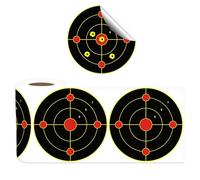 Splatter Targets - 100 Sheet Reactive Target Stickers for Clear Shot Visibility and Training Accuracy Practice, Bright Fluorescent Design with High Contrast Burst Effect, Range