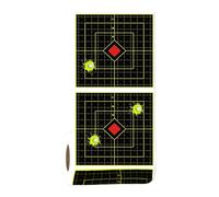 Splatter Targets - 100 Sheet Reactive Target Stickers for Clear Shot Visibility and Training Accuracy Practice, Bright Fluorescent Design with High Contrast Burst Effect, Range