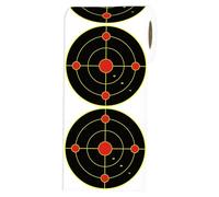 Splatter Targets, 100 Sheets Reactive Target Stickers, 6 Inch Burst Blast Practice Stickers, Bright Fluorescent Yellow Impacts Marks, Easy See Training Targets for Weapons