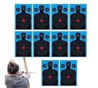 Splatter Targets 18x12 Inch, 10 Pieces Reactive Shot Practice Paper, High-Visibility Splatter Burst Targets For Training, Ideal For Outdoor Practice, Backyard Training, Competition