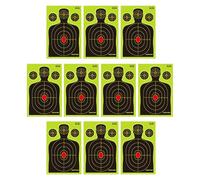 Splatter Targets Set - Adhesive Papers | High Visibility Splatter Effect, Adhesive Shots Practice Sheet, Large Silhouette Training Target Professional Range Accessory for Kids Adults
