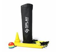 Splay Agility Slalom Pole Training Kit Set & Sports Speed Equipment Includes Slalom Poles, Training Cones, Speed Ladder, Space Markers - Outdoor Football, Fitness Speed Training + Bag