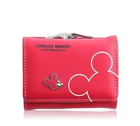 Spldsun Small Wallets, Wallet with Slots, Leather Wallets, to Store and Protect ID Cards, Credit Cards, Money, Photos, red, 10.5*9*3 cm/4.13*3.54*1.18 Pulgadas, Elegant